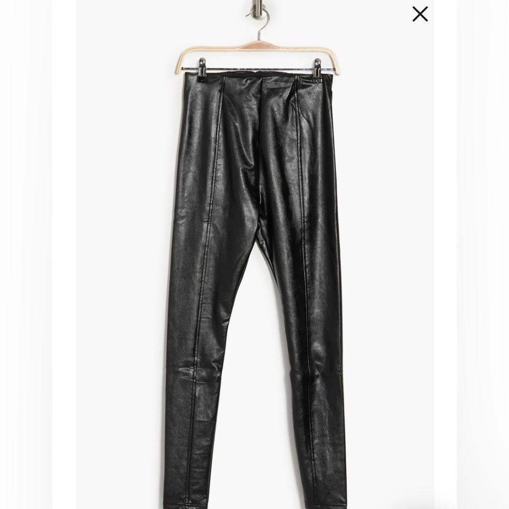 Faux leather leggings black NWT